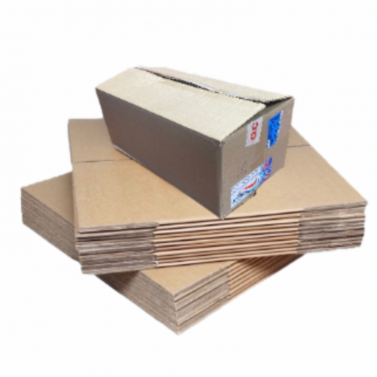 RIS-PACKAGING / Stock 3 Single Walled Cardboard Moving Boxes 10/Pack (Recycled) 250mmx150mmx250mm / BOXSTOCK3SWB