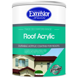 EXCELSIOR PAINT / Trade Decorators Roof Acrylic Coating Cape Green 5ltr / TDR CG 5LTR EXCELSIOR PAINT / Trade Decorators Roof Acrylic Coating Cape Green 5ltr / TDR CG 5LTR