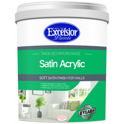 EXCELSIOR PAINT / Trade Decorators Satin Acrylic Barberton Beige Wall Paint 20ltr / TDS BB 20LTR