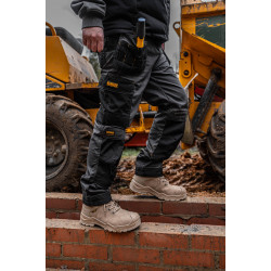 DEWALT / Hayes Leather Waterproof Mens Safety Boot, Stone , Size UK6