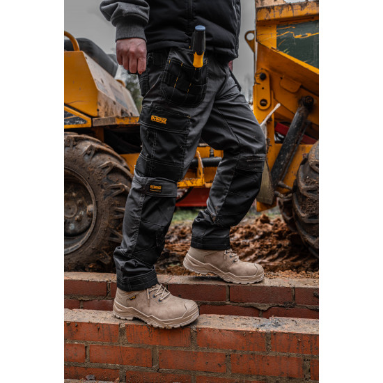 DEWALT / Hayes Leather Waterproof Mens Safety Boot, Stone , Size UK7