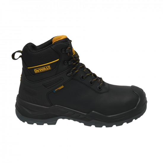 DEWALT / Hayes Leather Waterproof Mens Safety Boot, Black , Size UK8