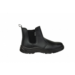 KALIBER / CHESLYN Genuine Leather Anti-Penetration Safety Boot Black, Size 7