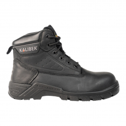 KALIBER / MALLET Full Grain Leather Safety Boot Black, Size 3