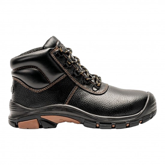 KALIBER / VOLCANO Full Grain Leather Safety Boot Black. Size 10