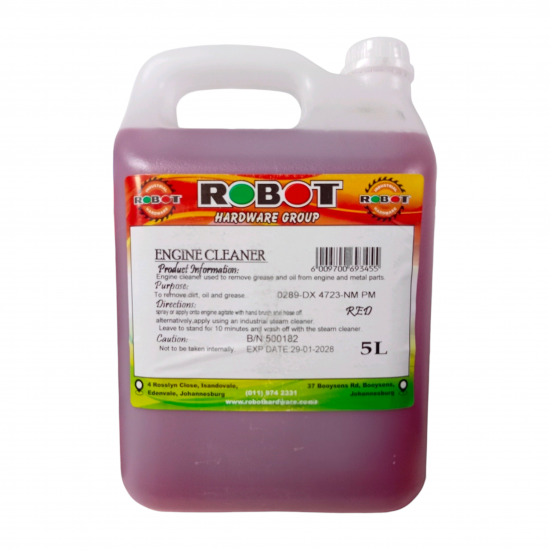 RIS-CLEANING / Biodegradable, Water-Based Red Engine Cleaner and Degreaser 5ltr
