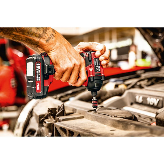 FLEX / Brushless 1/4 Impact Drill Driver 18.0V, Cordless, with 3 Torques in a Carton / ID 1/4 18.0-EC C