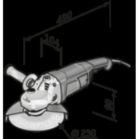 FLEX / Angle Grinder 2100 Watt, Max Disc Diameter 230mm / L 21 6 230