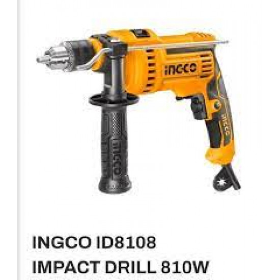 INGCO / Impact Drill 810W 13mm, No-Load Speed 0-2400rpm / ID8108