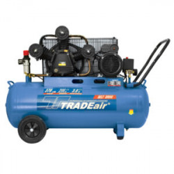 TRADEair / 200L 2.2kW Lubricated Cast Iron W-Head Compressor Belt Driven 3HP / MCFRC229 TRADEair / 200L 2.2kW Lubricated Cast Iron W-Head Compressor Belt Driven 3HP / MCFRC229