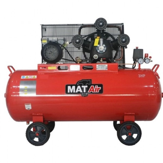 MATAIR Compressor 150 Litre Single Stage 2.2KW 3HP 220v Belt-Drive AIR2070 