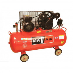 MATAIR Compressor 100Litre Single Stage 1.5KW 2HP 220v Belt-Drive AIR2030 