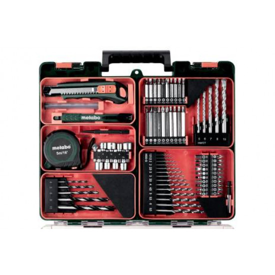 METABO / Cordless Hammer Drill Mobile Workshop Set 18V includes Batteries and Charger in Plastic Carry Case / SB 18 LT MOBILE WORKSHOP (602103600)