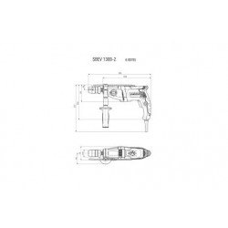 METABO / Impact Drill 1300W 13mm Keyless Chuck / SBEV 1300-2 S (600786500) METABO / Impact Drill 1300W 13mm Keyless Chuck / SBEV 1300-2 S (600786500)