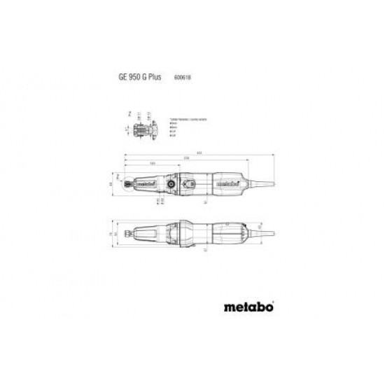 METABO / Die Grinder 950W 6mm / GE 950 G PLUS (600618000)