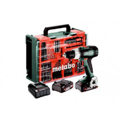 METABO / Cordless Hammer Drill Set 18v, includes Batteries & Charger, 78 Piece Mobile Workshop / SB 18 L MOBILE WORKSHOP (614053710) METABO / Cordless Hammer Drill Set 18v, includes Batteries & Charger, 78 Piece Mobile Workshop / SB 18 L MOBILE WORKSHOP (614053710)