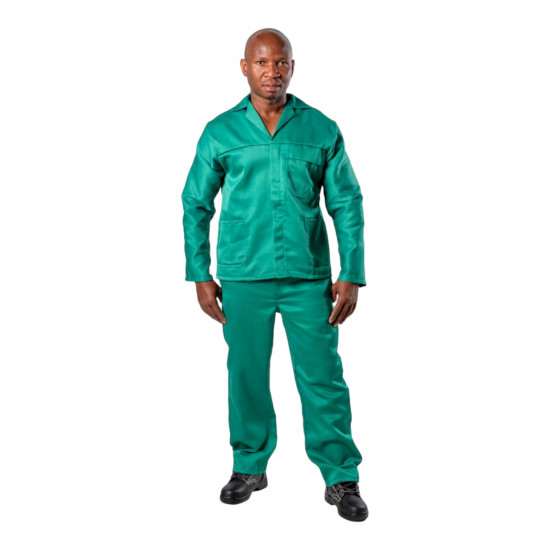 SAFETY-PPE / Polycotton Econo Conti 2-Piece Suit, Emerald Green, Size 50 / 4301050EG
