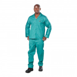 SAFETY-PPE / Standard 80/20 Conti 2-Piece Suit, Emerald Green, Size 30 / 4101030EG SAFETY-PPE / Standard 80/20 Conti 2-Piece Suit, Emerald Green, Size 30 / 4101030EG