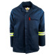 SAFETY-PPE / Premium J54 100% Cotton Conti Suit, Navy Blue, Jacket, Reflective Tape, Size 38 / 20012NBRJ38