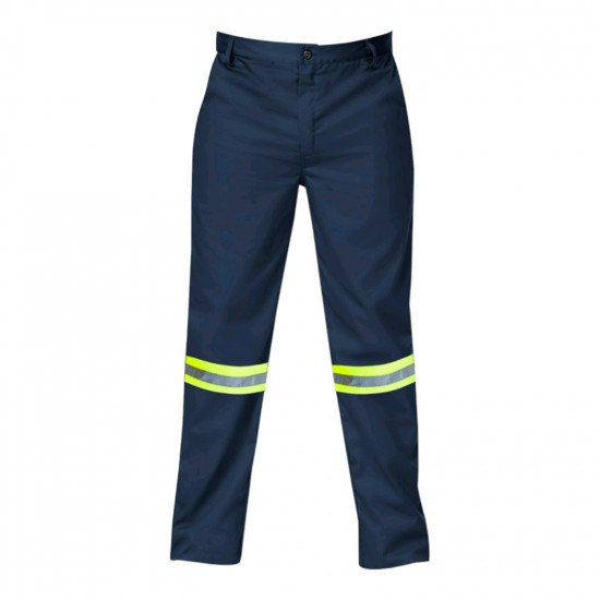 SAFETY-PPE / Premium J54 100% Cotton Conti Suit, Navy Blue, Trousers, Reflective Tape, Size 30 / 20012NBRT30