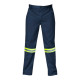 SAFETY-PPE / Premium J54 100% Cotton Conti Suit, Navy Blue, Trousers, Reflective Tape, Size 52 / 20012NBRT52