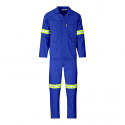 SAFETY-PPE / Polycotton Econo Conti 2-Piece Suit, Reflective Tape, Royal Blue, Size 30 / 43010REF30RB SAFETY-PPE / Polycotton Econo Conti 2-Piece Suit, Reflective Tape, Royal Blue, Size 30 / 43010REF30RB