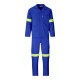 SAFETY-PPE / Polycotton Econo Conti 2-Piece Suit, Reflective Tape, Royal Blue, Size 44 / 43010REF44RB