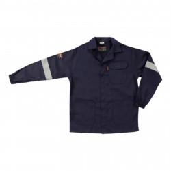 SAFETY-PPE / Continental D59 Blaze Navy Blue Jacket, Flame Retardant & Acid Resistant, Size 40 / 41080NV40 SAFETY-PPE / Continental D59 Blaze Navy Blue Jacket, Flame Retardant & Acid Resistant, Size 40 / 41080NV40
