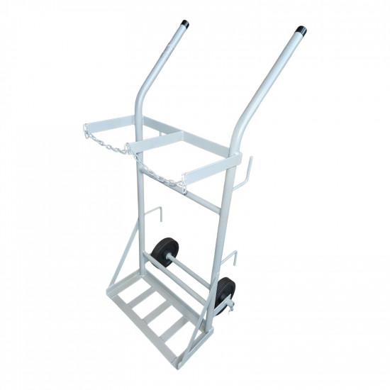 RIS-TROLLEYS / Double Heavy Duty Gas Cylinder Bottle Welding Trolley RIS-TROLLEYS / Double Heavy Duty Gas Cylinder Bottle Welding Trolley