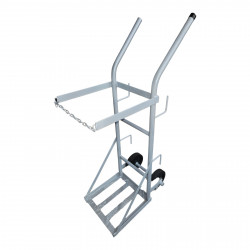 RIS-TROLLEYS / LPG 48kg Heavy Duty Single Gas Cylinder Bottle Welding Trolley