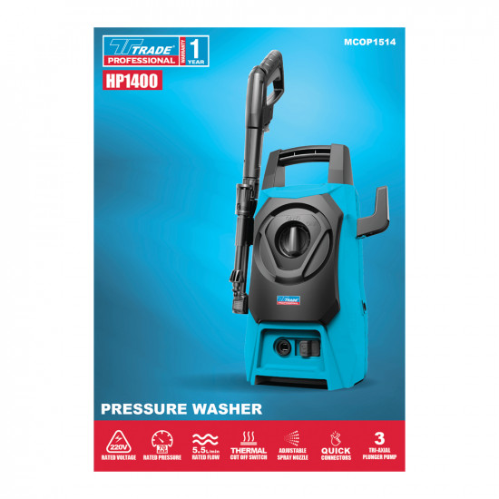 TRADE PROFESSIONAL / HP1400 High Pressure Washer 1200W / MCOP1514