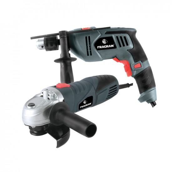 FRAGRAM / Angle Grinder 650W & Impact Drill 500W Combo Set / MCOP1584