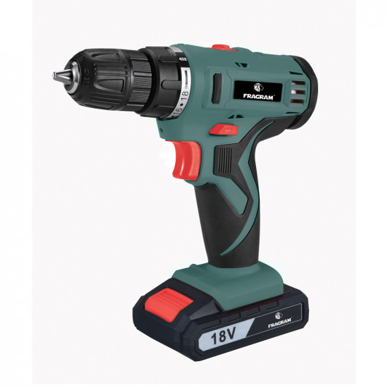 FRAGRAM / Cordless Drill / Driver 18v, including Lithium-Ion Battery & Charger / MCOP1635