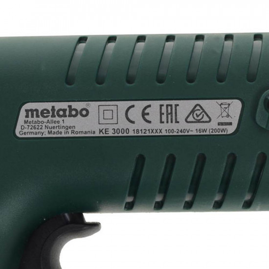 METABO / Glue Gun 11mm 18g/min, Anti-Drip Nozzle / KE 3000 (618121000)