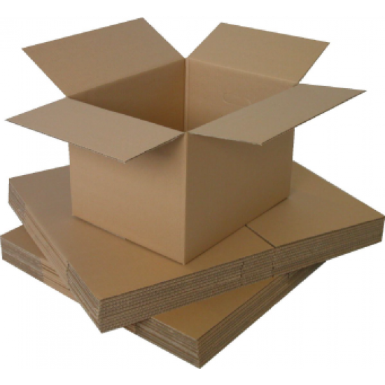 RIS-PACKAGING / Stock 5 Single Walled Cardboard Moving Boxes 10/Pack 450mmx300mmx300mm 