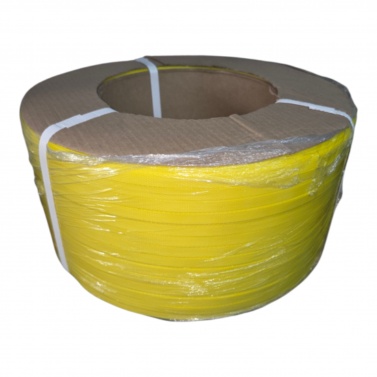 RIS-PACKAGING / Polypropylene Semi Auto Packaging Strapping 12mmx2000mm Yellow (120-130kg) / PPY12/6.8-2000S