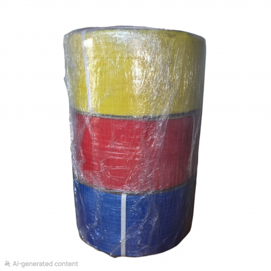 RIS-PACKAGING / Polypropylene Semi Auto Packaging Strapping 12mmx2000mm Yellow (120-130kg) / PPY12/6.8-2000S