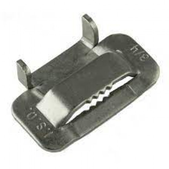 RIS-PACKAGING / BAND-IT Ear-Lokt Buckles Stainless Steel 304 19.1mm 100/Box  / BLC956SA