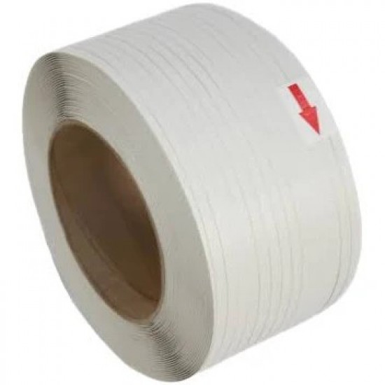 RIS-PACKAGING / Polypropylene Hand Strapping 12mmx1500m White (80-100kg) / PPW12/3.1-1500H