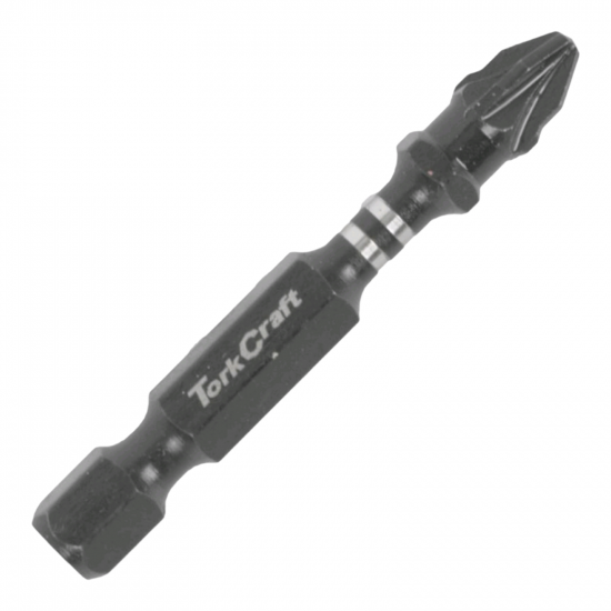 TORK CRAFT Impact Pozi.2 X 50mm Insert Bit 15pc Tic Tac Case Pz2