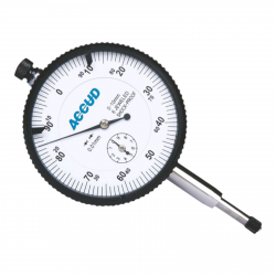 ACCUD Precision Dial Indicator Flat Back 3mm