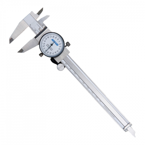 ACCUD Dial Caliper 150mm 0.03mm Acc. 0.01mm Grad. S/steel Shockproof