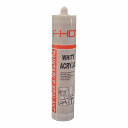 FHD / High-Performance Water Based Acrylic Paintable Sealant White 260ml / FHD-AS260 FHD / High-Performance Water Based Acrylic Paintable Sealant White 260ml / FHD-AS260