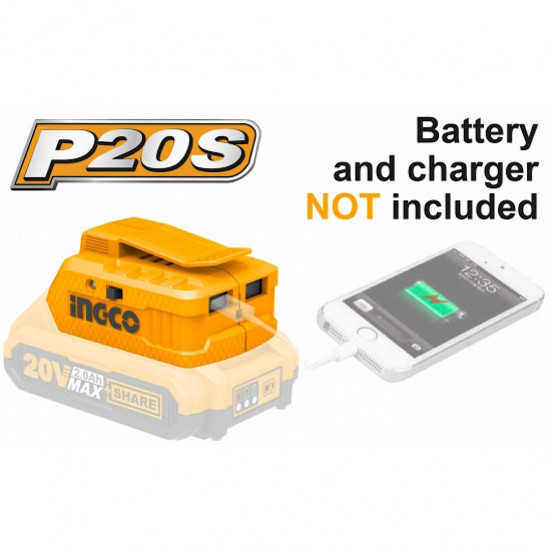 20V PS+ C/L USB -A CHARGER INGCO 20V PS+ C/L USB -A CHARGER INGCO