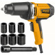 INGCO / 1050 Watt Impact Wrench, 6 Piece Sockets, 125mm Adaptor / IW10508 INGCO / 1050 Watt Impact Wrench, 6 Piece Sockets, 125mm Adaptor / IW10508