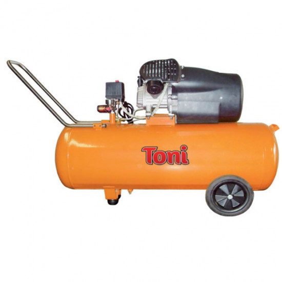 TONI / Compressor Toni 100L Oil , Twin Head Belt Drive, 8 Bar / TAC-100B2
