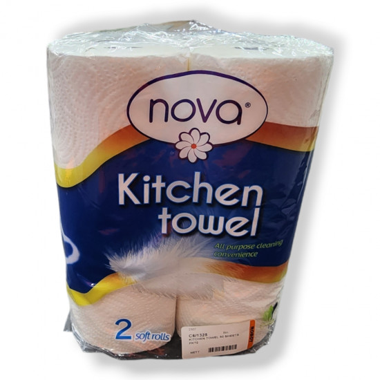 RIS-CLEANING / Nova Kitchen Roller Towel 2Ply 2 Pack / NOVA 12701