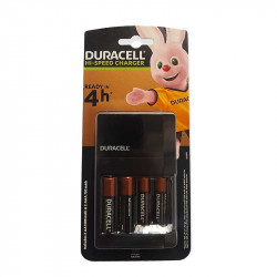 BATTERY DURACELL CHARGER  + 2AA RECHARGEABLE BATTERIES CEF14