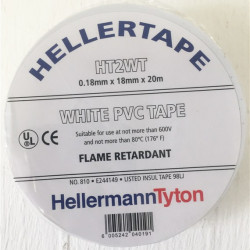 INSULATION TAPE PVC FLAME RETARD 20MT WHITE