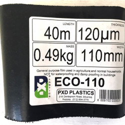 PVC D.P.C.[NON SABS] 110mm*40mt*120# EDP (MIN PACK)